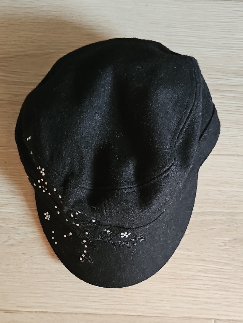 Scala Black Embellished Women's Hat - Picture 8 of 11